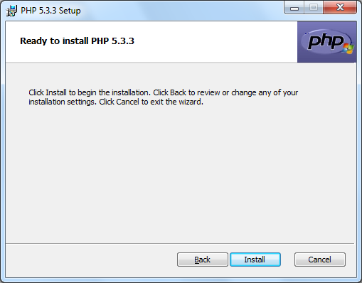 Instalacja PHP zrzut 7